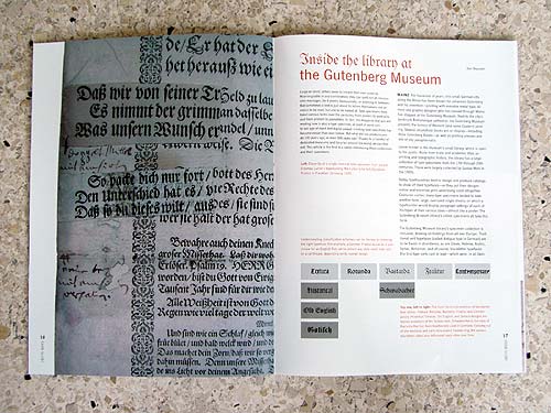 Spread One From My Article in the Linotype Matrix 4.2