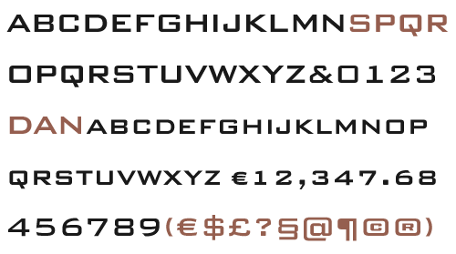 Morris Sans, Uppercase and Small Caps