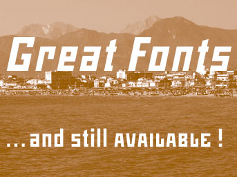 The Mountain fonts are great, and still available!