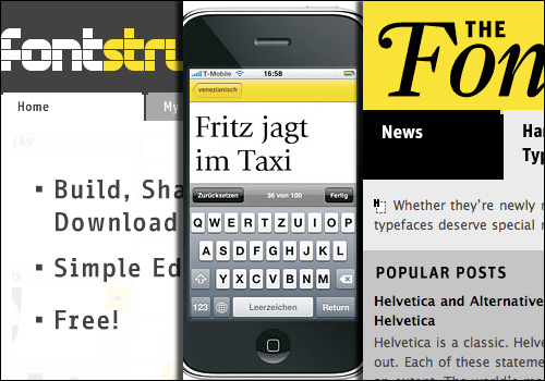 2008 saw not only the release of FontStruct, but also FontShuffle, and the FontFeed.