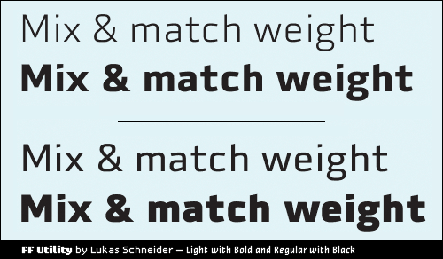 Mixing some of Lukas Schnieder's FF Utility's weights.