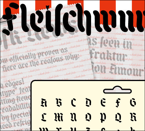 Sausage Blackletter design