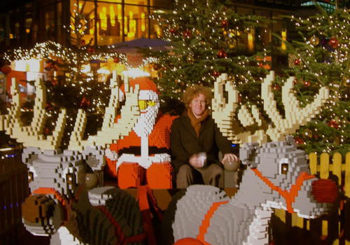 Dan with Santa in Berlin