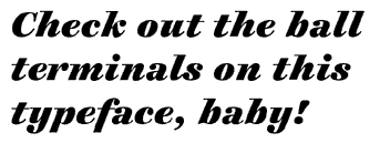 Cosmiqua Heavy Italic