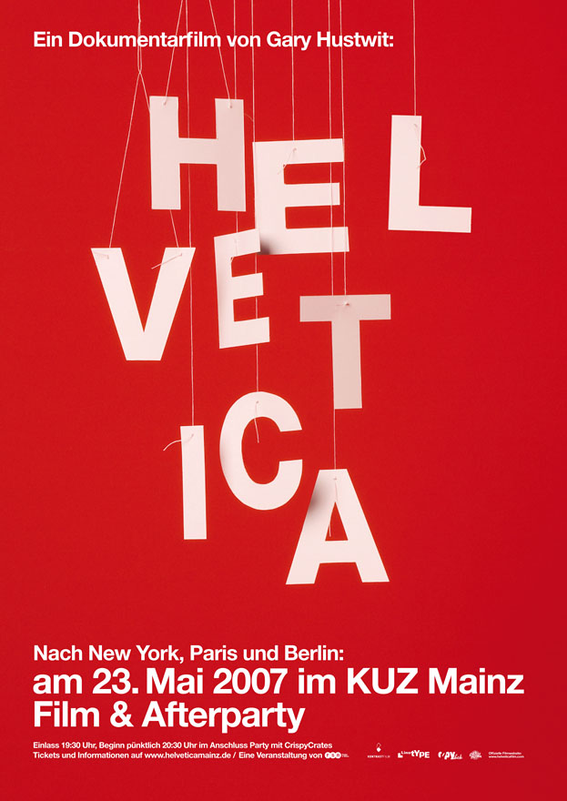 Helvetica in Mainz poster