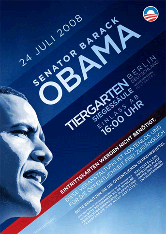 Obama's Berlin poster