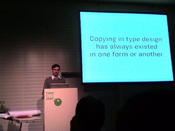 Stephen Coles at TYPO Berlin 2007