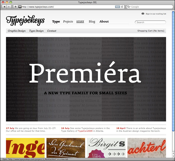 New Typejockeys website.