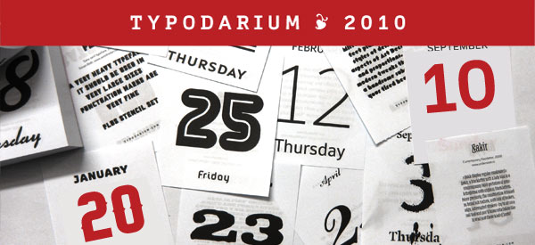Typodarium 2010 call for entries