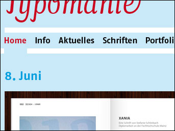 Screenshot from Typomanie.de