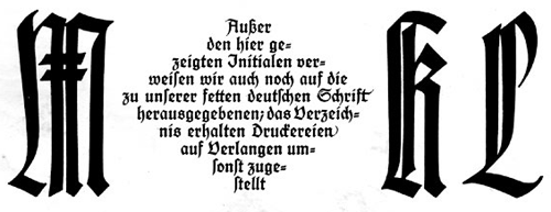 Deutsche Schrift Initials