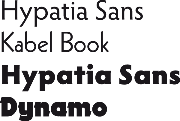 Hypatia Sans, Kabel Book, Hypatia Sans, Dynamo