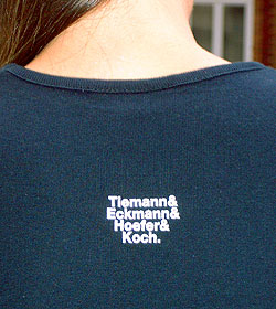 Erstes TypeOff T-Shirt, Hinterseite