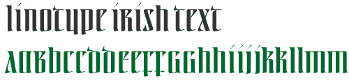 Linotype Irish Text