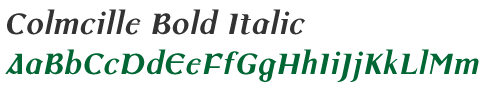 Colmcille Bold Italic