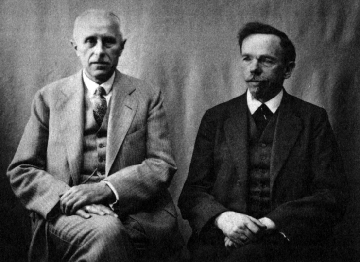 Photographic portrait of Karl Klingspor und Rudolf Koch