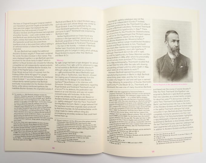 The origins of Akzidenz-Grotesk: portrait of Karl Rupprecht in Footnotes C