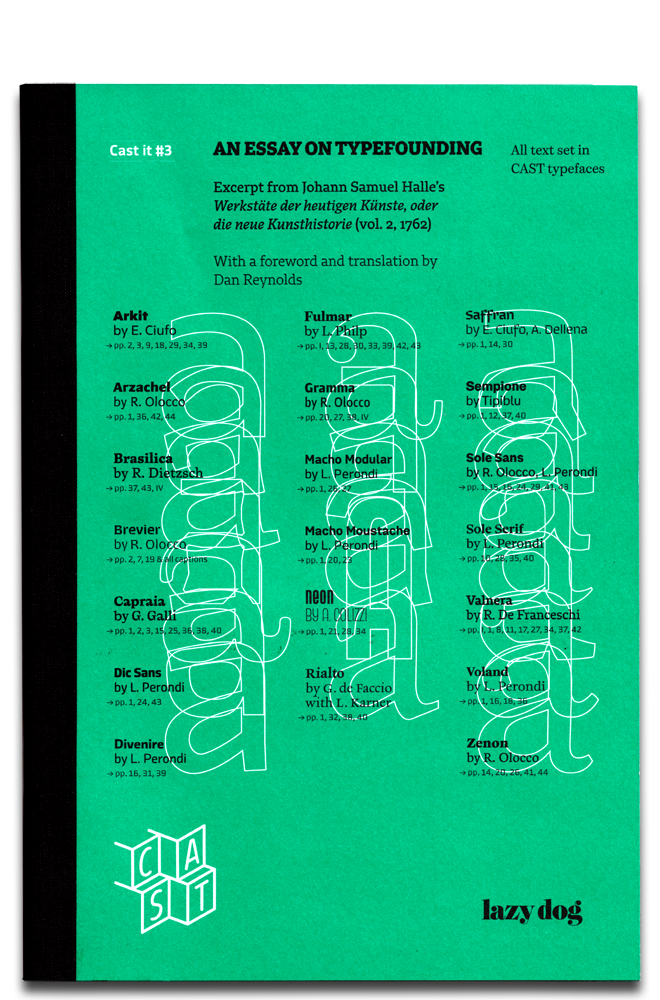 Read about 18thcentury typefounding in Cast it 3— Johann Samuel Halle