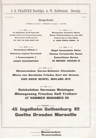 Zeitungs-Grotesk specimen sheet (1875)