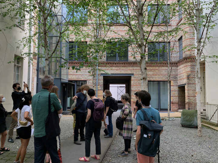 Typefoundry tour in the Linienstraße 144 courtyard