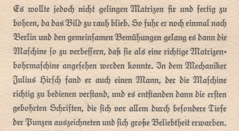 Page from: 1875–1925: Meinem Vater Jean Noé Carl Jakob Ludwig, dem Gründer der Firma Ludwig & Mayer Schriftgießerei zu Frankfurt a.M., zum 23. Dezember 1925 in Dankbarkeit gewidmet.