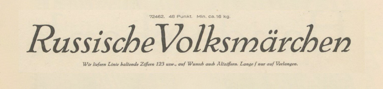 Specimen of Berthold’s Nova-Kursiv typeface.