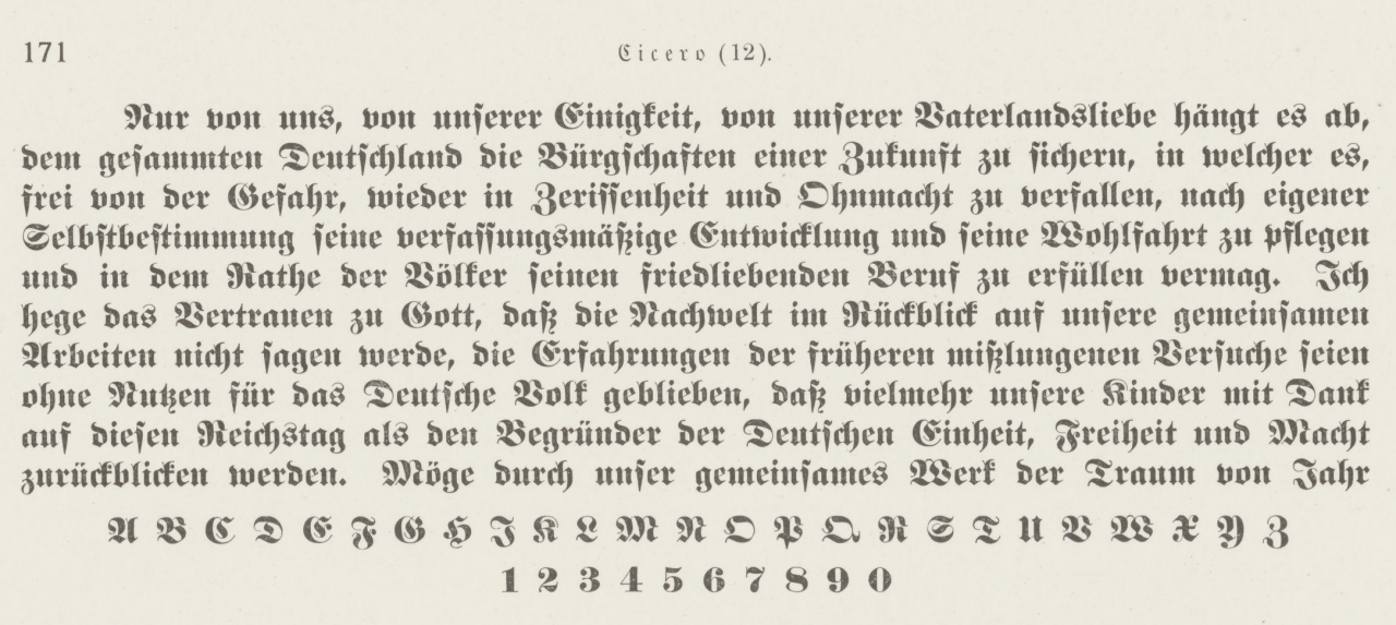 171 Cicero (12) Fette Fraktur