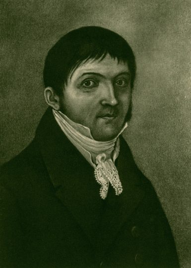 1925 reproduction of an 1820 portrait of J. D. Trennert, from Friedrich Bauer’s Ursprung und Geschichte der Schriftgießerei J. D. Trennert & Sohn in Altona 1634–1925.